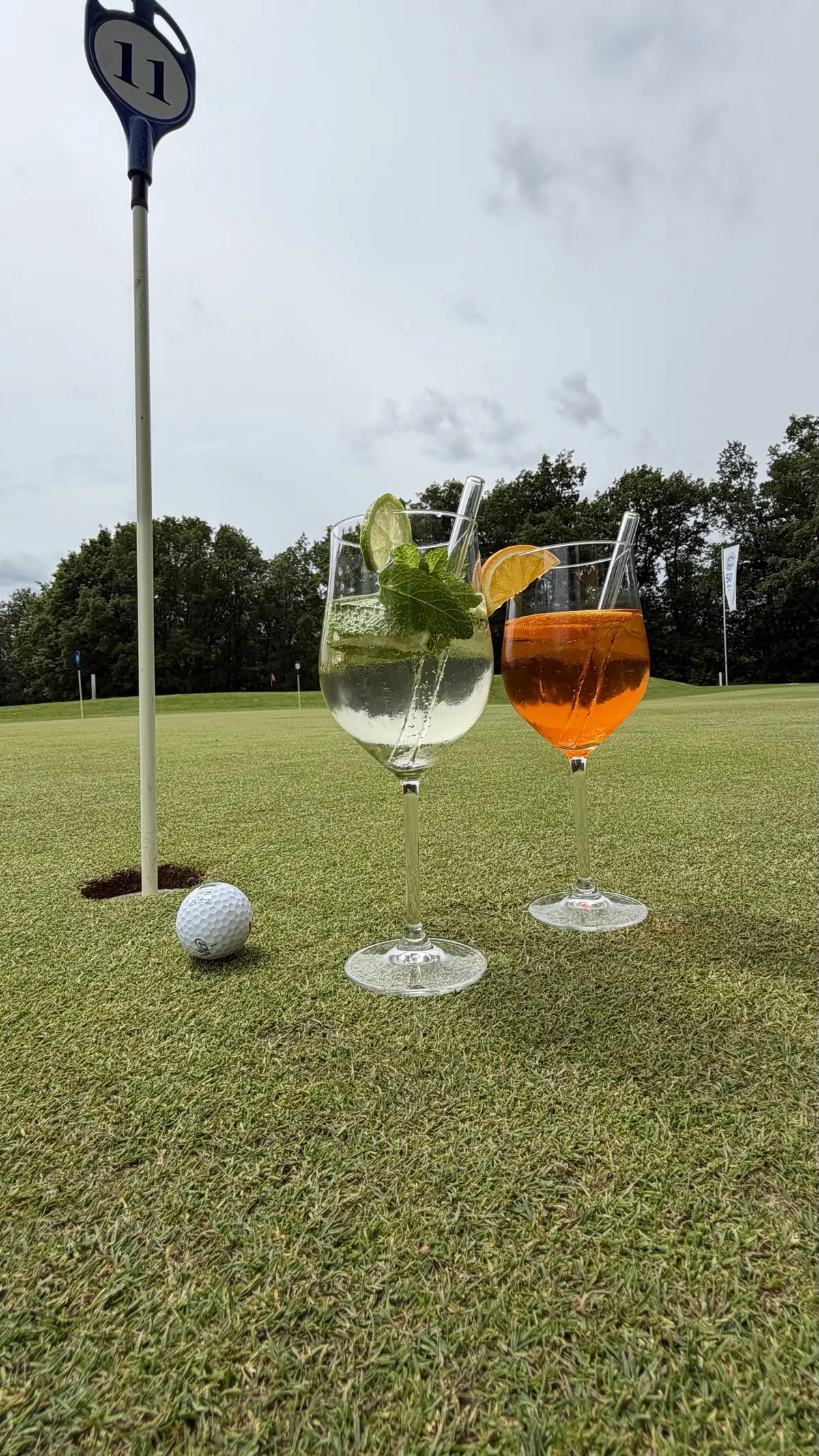 Drinks am Golfloch